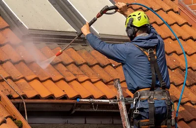 Démoussage et hydrofuge de toiture à Vaumoise